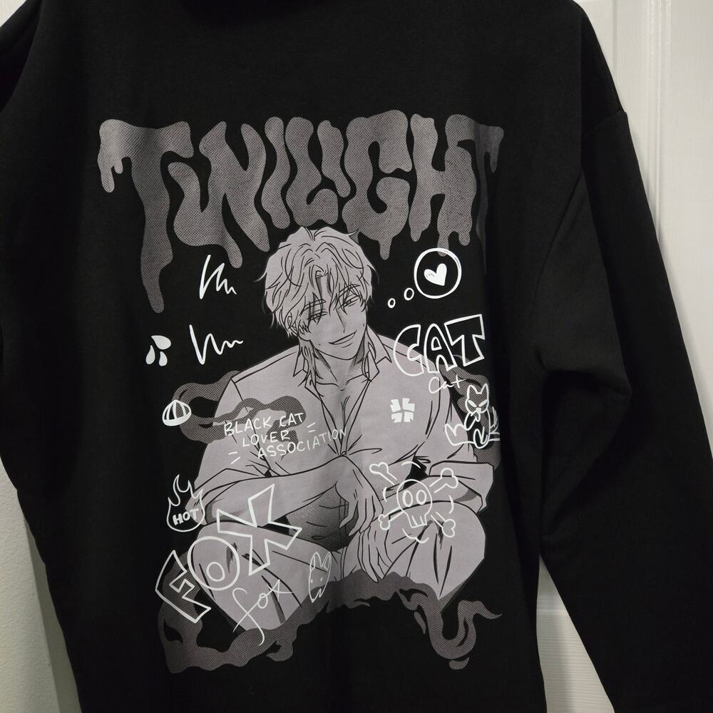 Spy X Family Twilight/Loid Froger Kinoko Oversized zipper up hoodie Sz Large - Picture 2 of 7